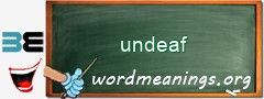 WordMeaning blackboard for undeaf